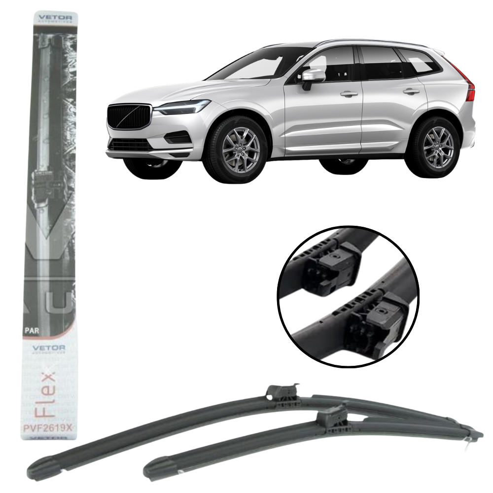 Palheta Motorista e Passageiro para Volvo XC60 - Vetor - PVF2619X