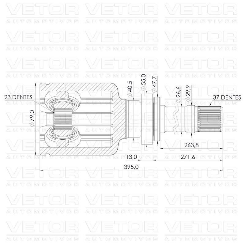 Tulipa Direita - Vetor - VT6001