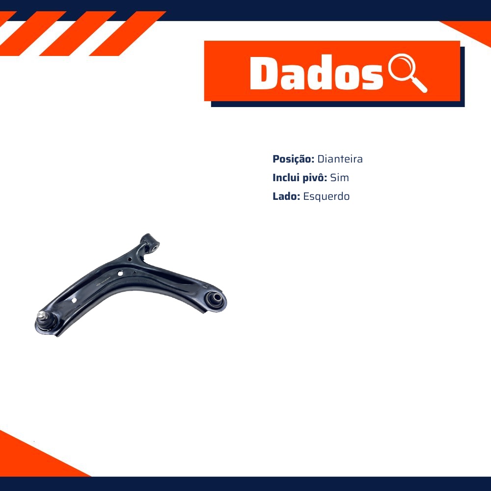 Bandeja Dianteira Esquerda para Renault Kwid - IMA - ALB-6014EP