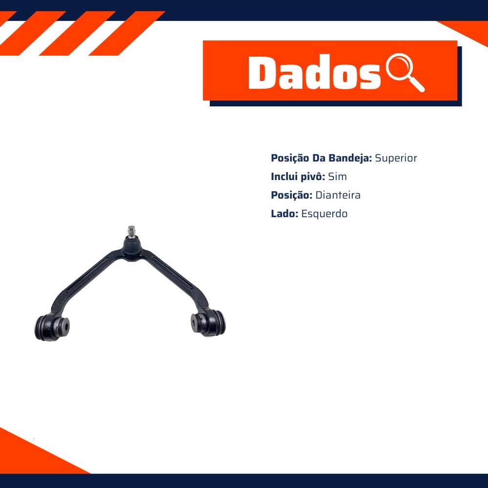 Bandeja Superior Dianteira Esquerda para Ford Ranger - IMA - ALB-2004EP