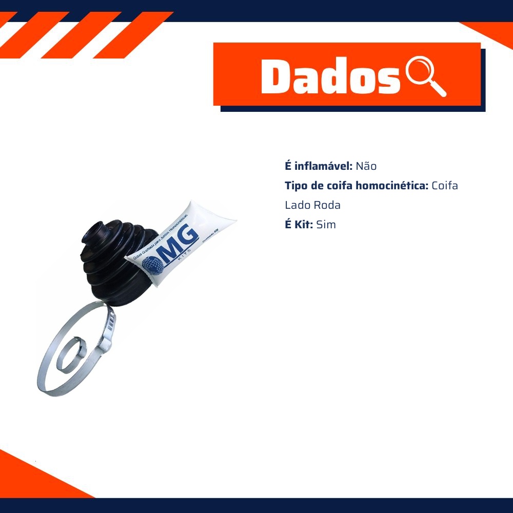 Kit Coifa Lado Roda com graxa - MG Mangueiras - MG412