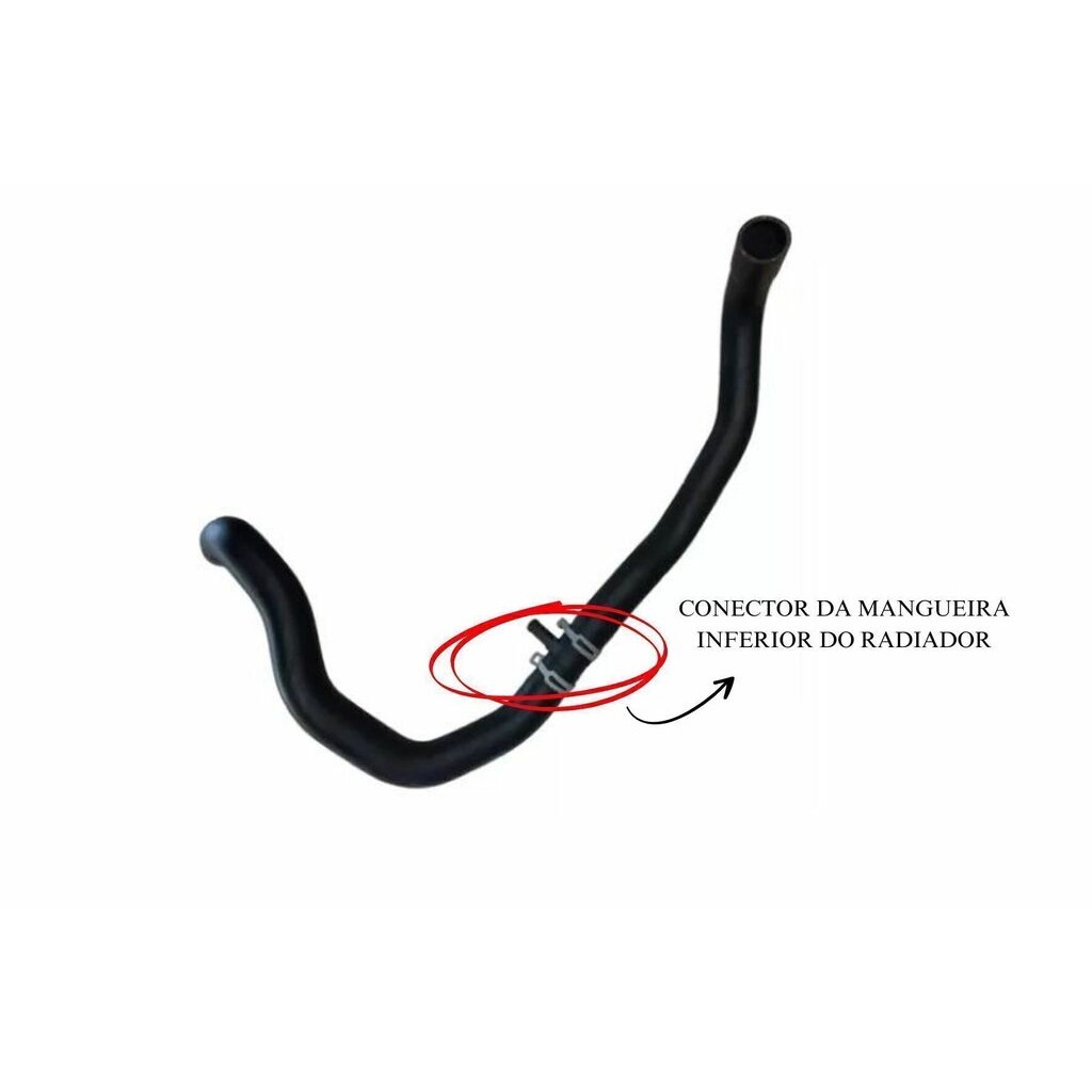 Conector da Mangueira Inferior do Radiador para Nissan Kicks - MG Mangueiras - MG1694