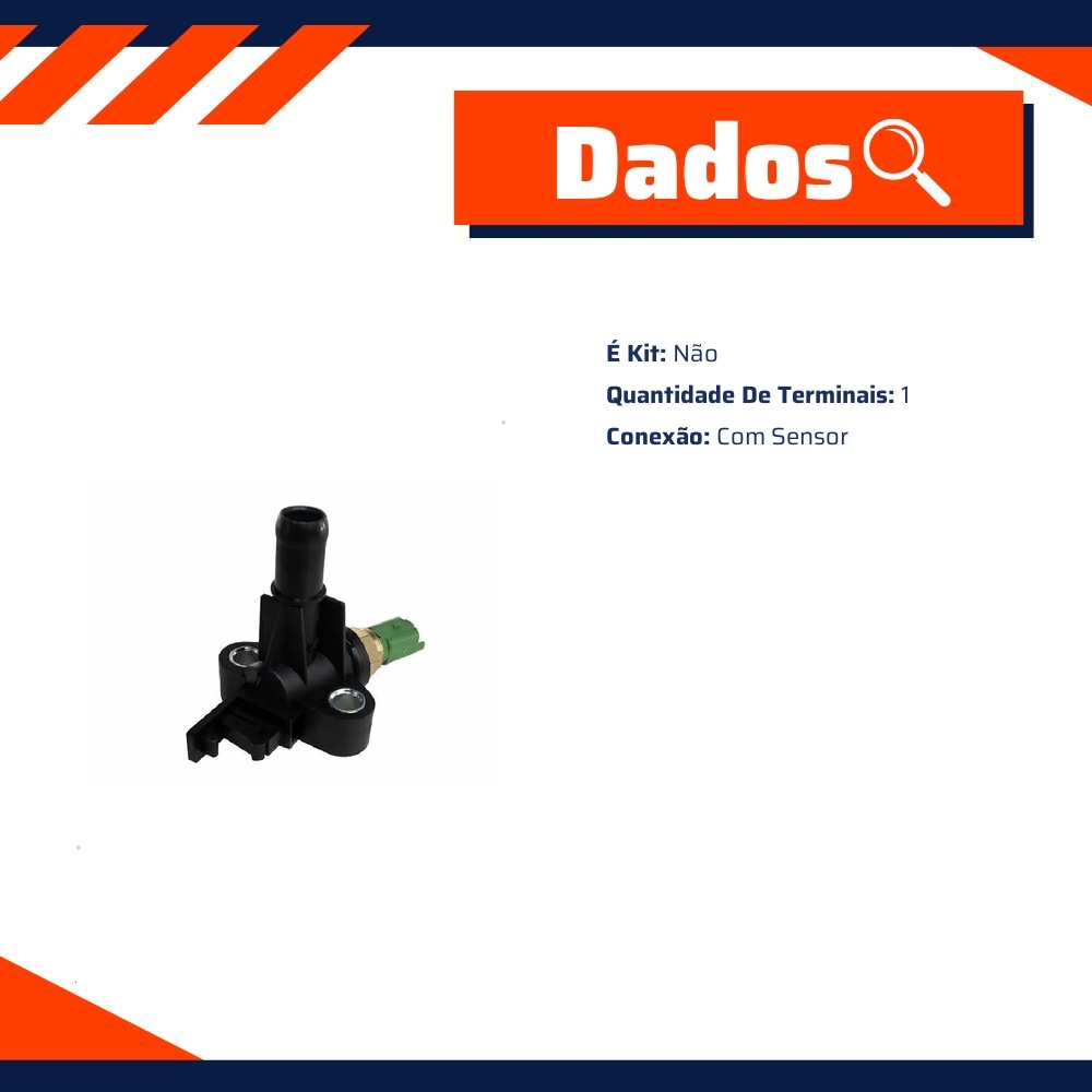 Conexão do Sensor de Temperatura com Sensor - MG Mangueiras - MG025