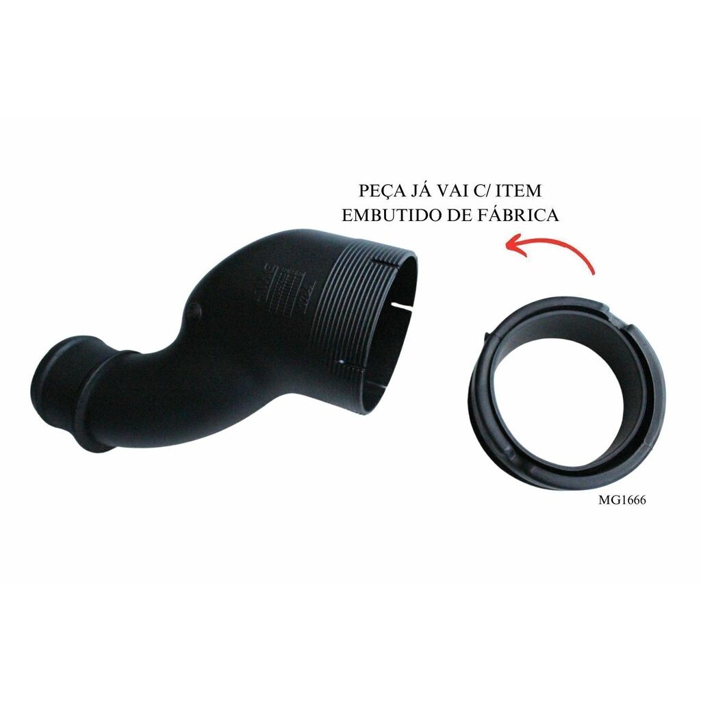 Conexão Intercooler para Mg1666 para Chevrolet S10 e Trailblazer - MG Mangueiras - MG1784