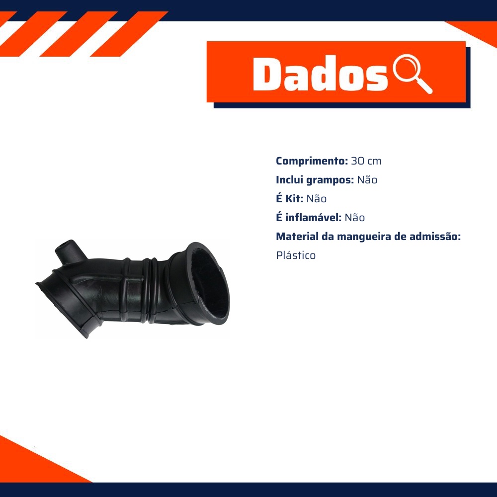 Mangueira Filtro de Ar para KIA Picanto - MG Mangueiras - MG245K