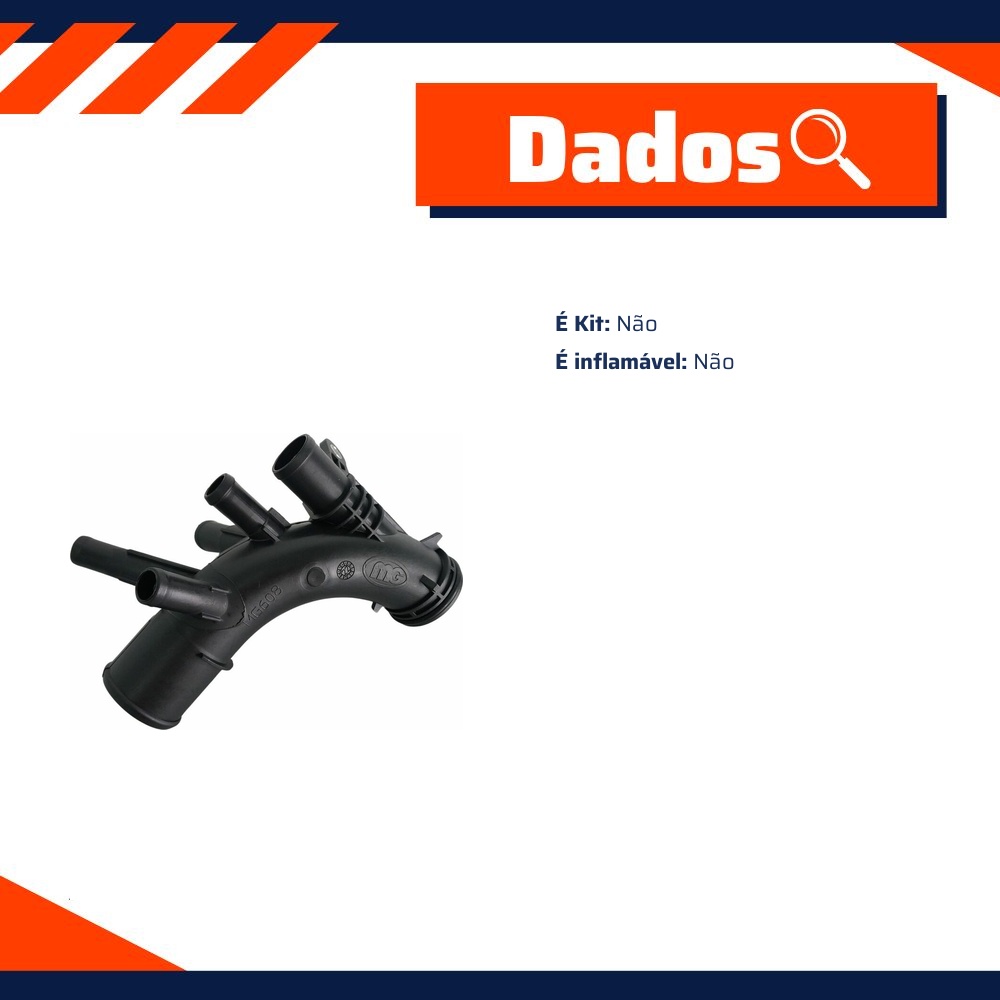 Tubo Bomba Dagua para Chevrolet S10 e Trailblazer - MG Mangueiras - MG608