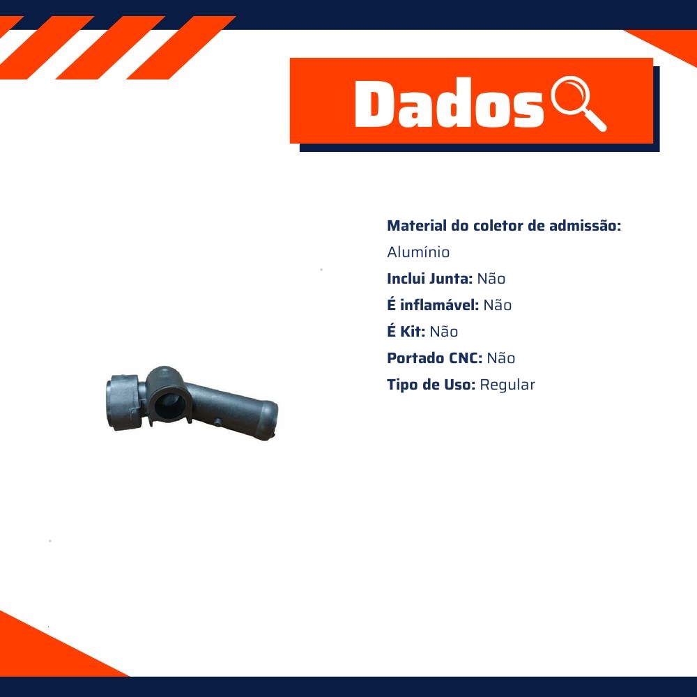 Tubo do Conector de Admissão - MG Mangueiras - MG024