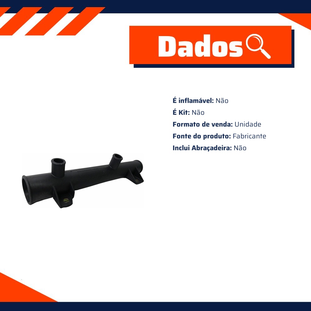 Tubo de Circulação D’Água do Motor para Chevrolet Ipanema e Kadett - MG Mangueiras - MG118
