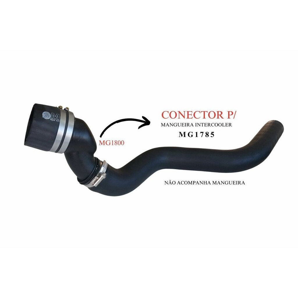 Conexão Intercooler para Mg1785 para Chevrolet S10 e Trailblazer - MG Mangueiras - MG1800