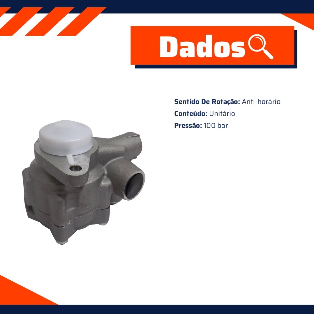Bomba de Direção Hidráulica 100 bar - Ampri - 93102