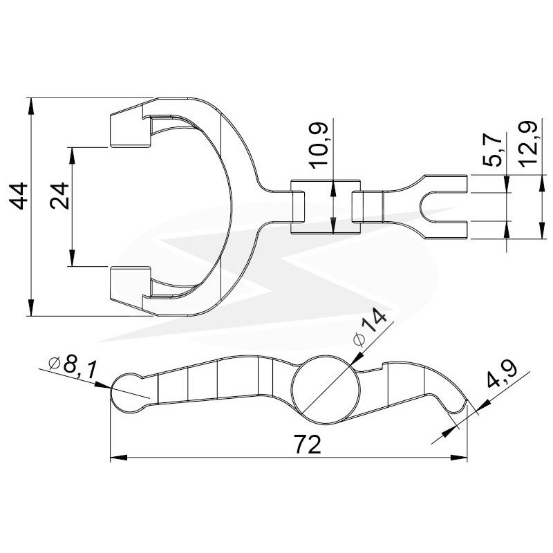 Garfo para Motor de Partida para Chery QQ - Unifap - 4.496