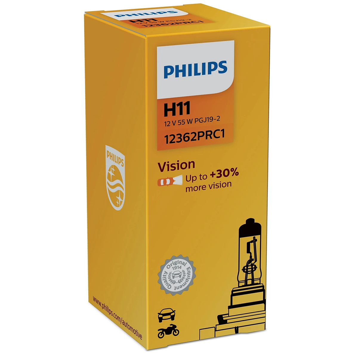 Lâmpada do Farol H11 12V - Philips - 12362PRC1