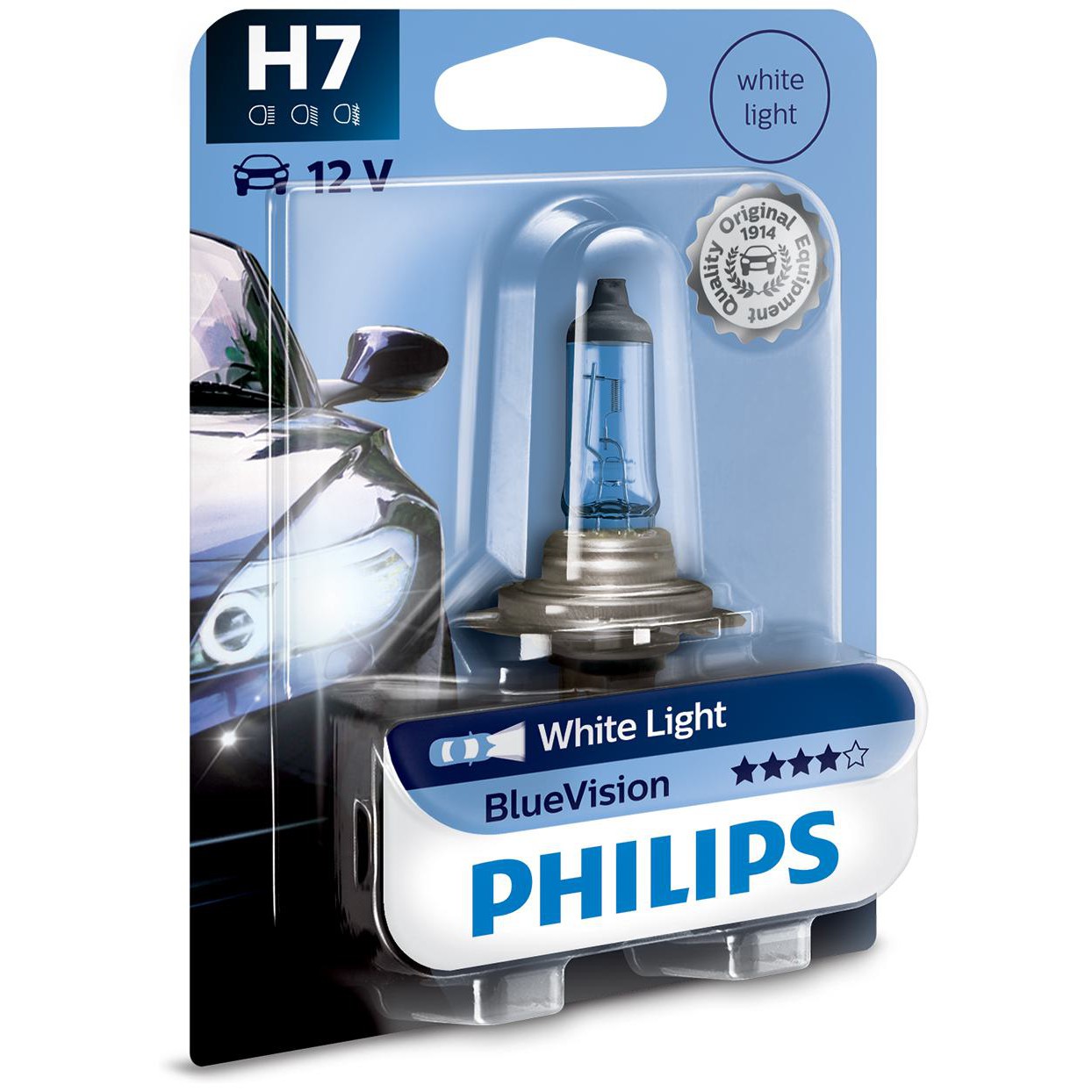 Lâmpada do Farol H7 12V BLUE VISION - Philips - 12972BVB1
