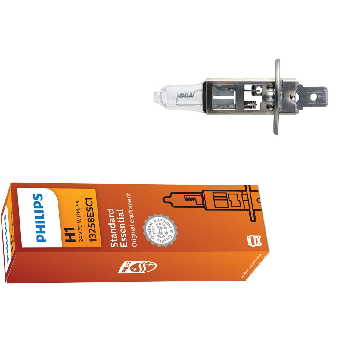 Lâmpada do Farol H1 24V STANDARD ESSENTIAL - Philips - 13258ESC1