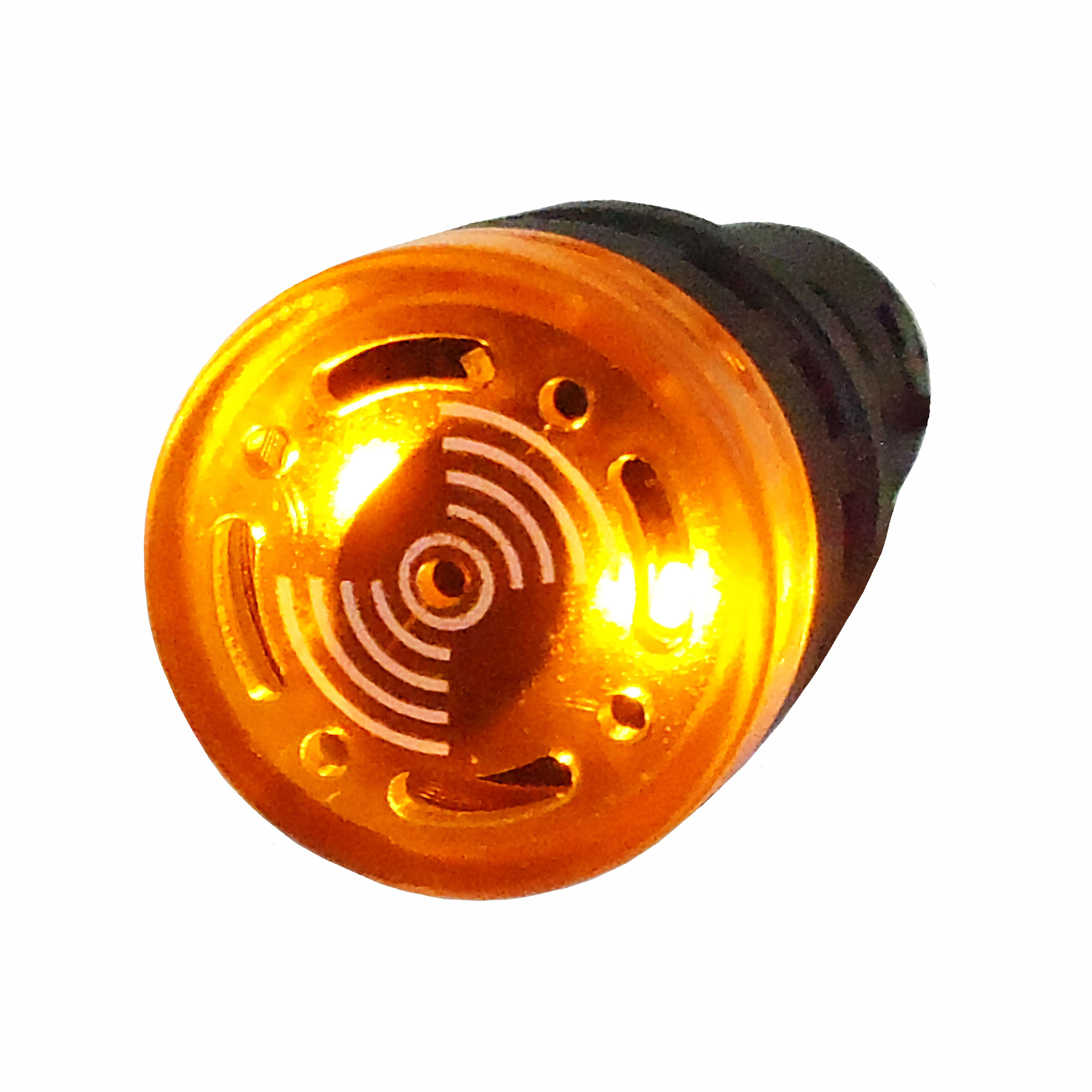 Alarme Sonoro Buzzer Sinaleiro LED Amarelo-Âmbar - DNI - 0547