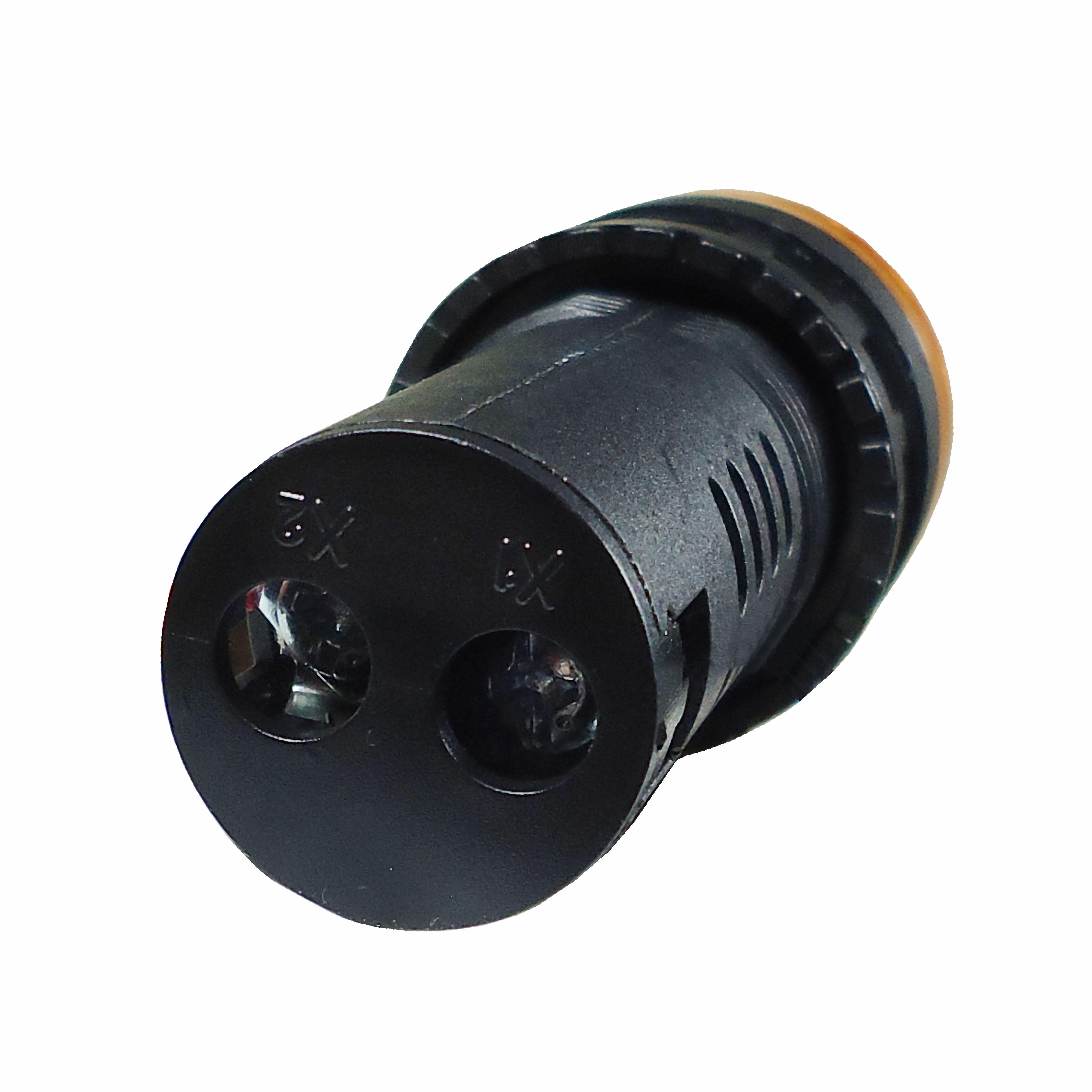 Alarme Sonoro Buzzer Sinaleiro LED Amarelo-Âmbar - DNI - 0547