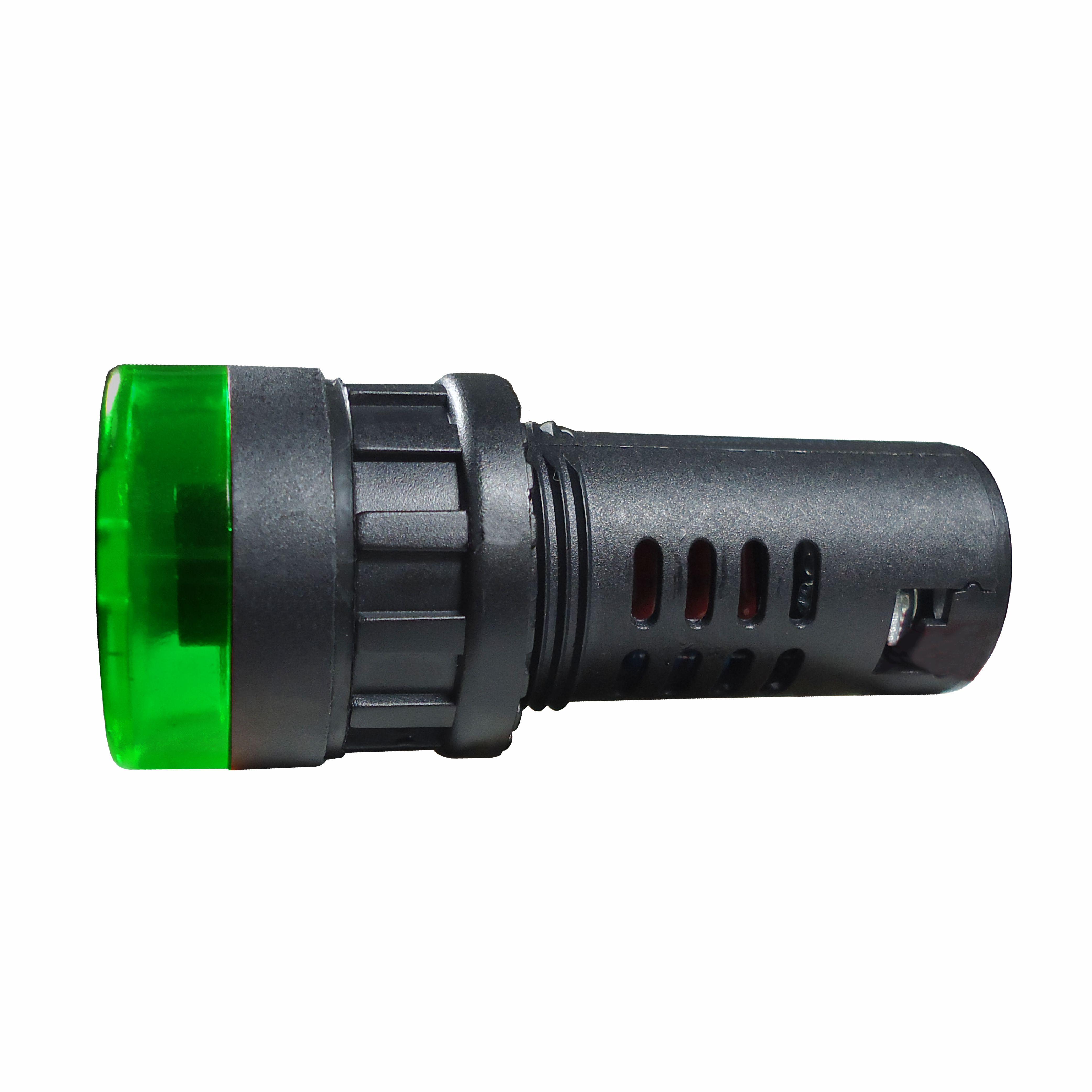 Alarme Sonoro Buzzer Sinaleiro LED Verde - DNI - 0542