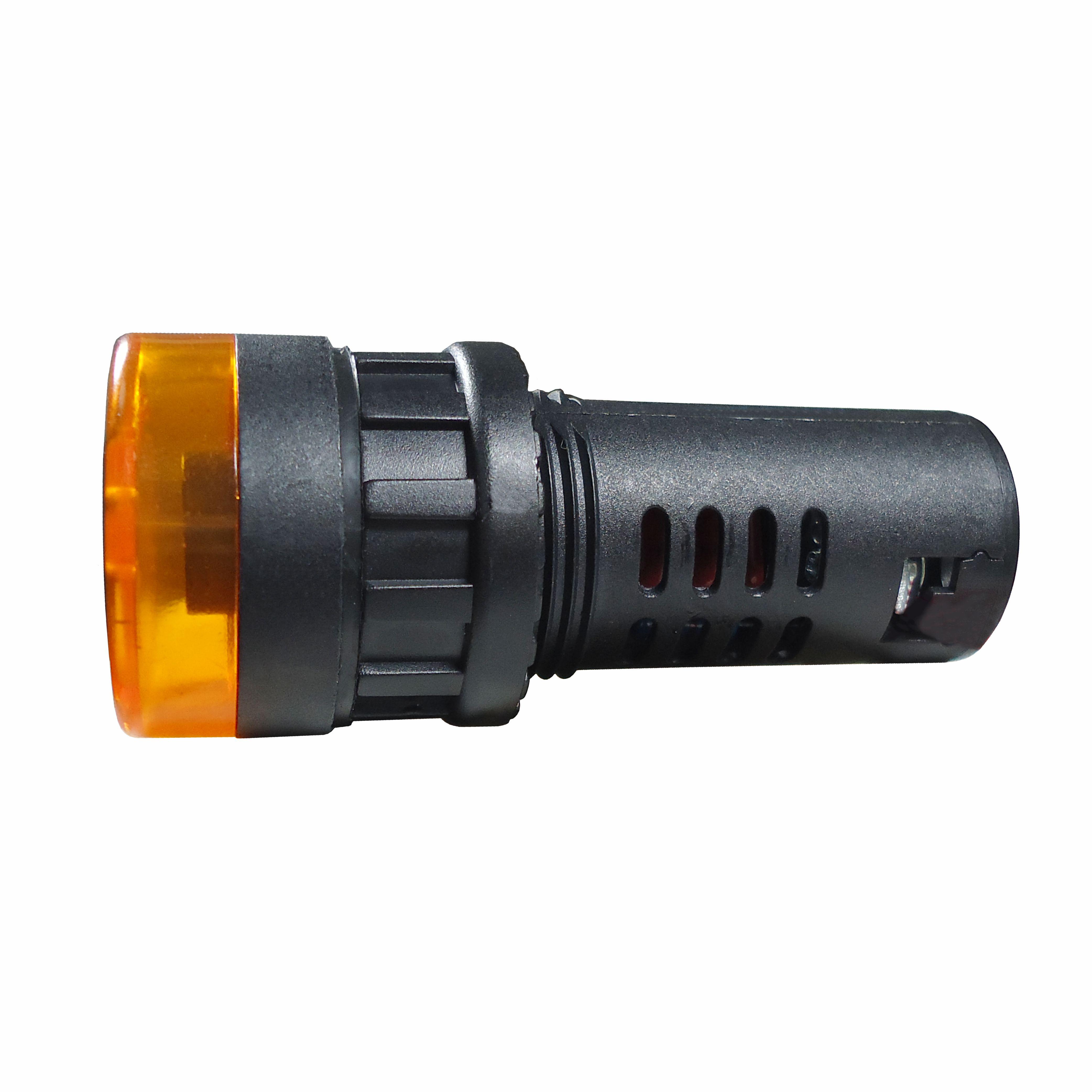Alarme Sonoro Buzzer Sinaleiro LED Amarelo-Âmbar - DNI - 0541