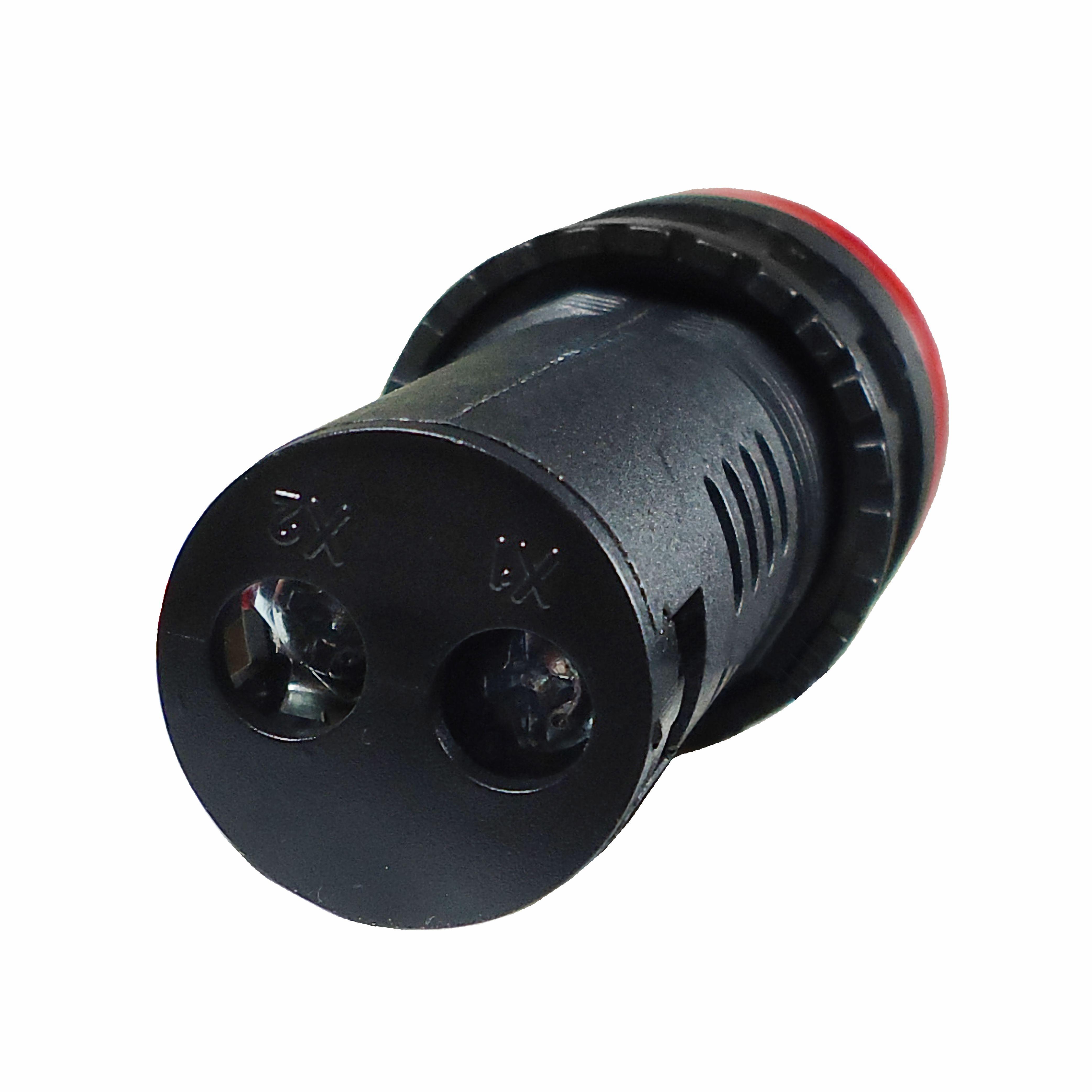 Alarme Sonoro Buzzer Sinaleiro LED Vermelho - DNI - 0546