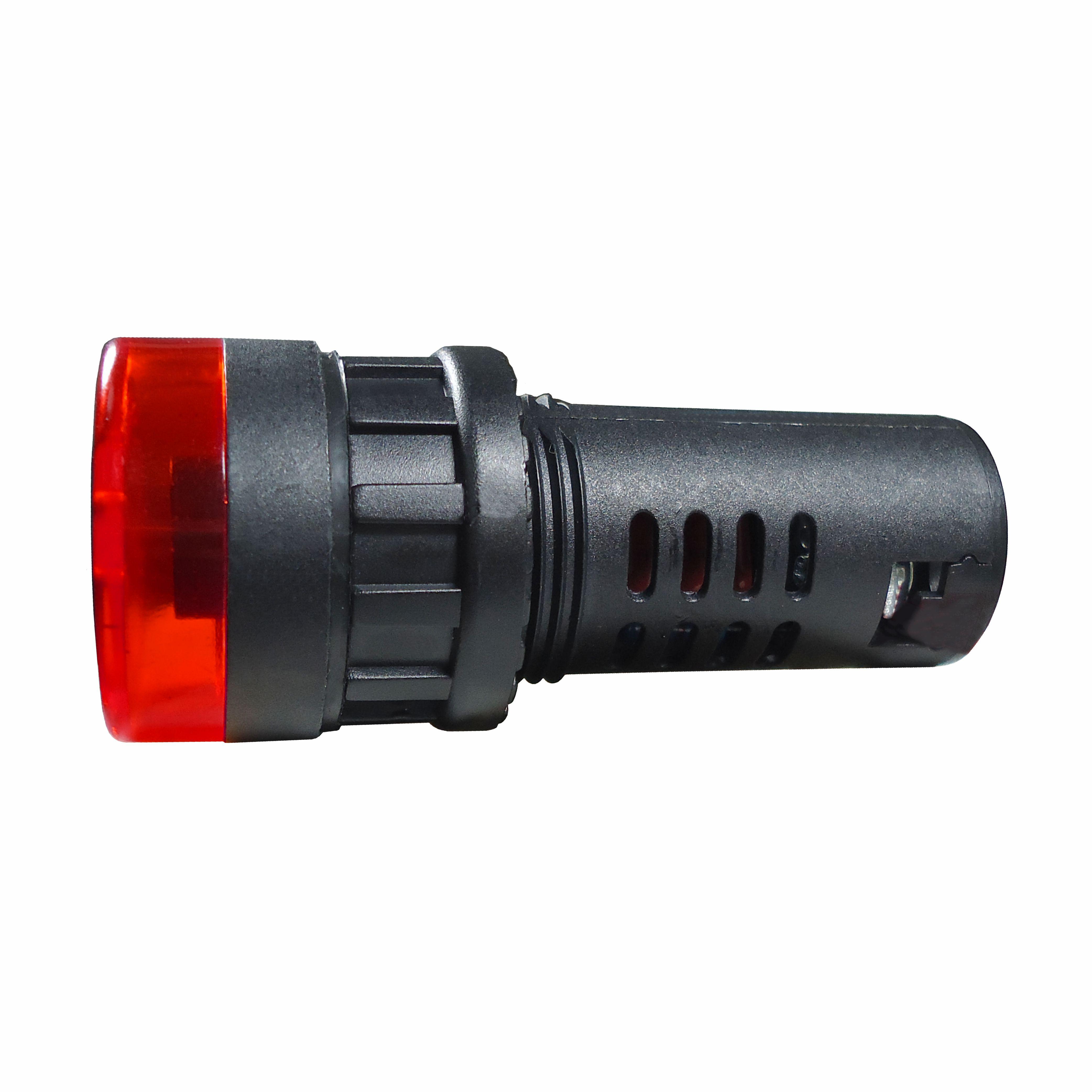 Alarme Sonoro Buzzer Sinaleiro LED Vermelho - DNI - 0543