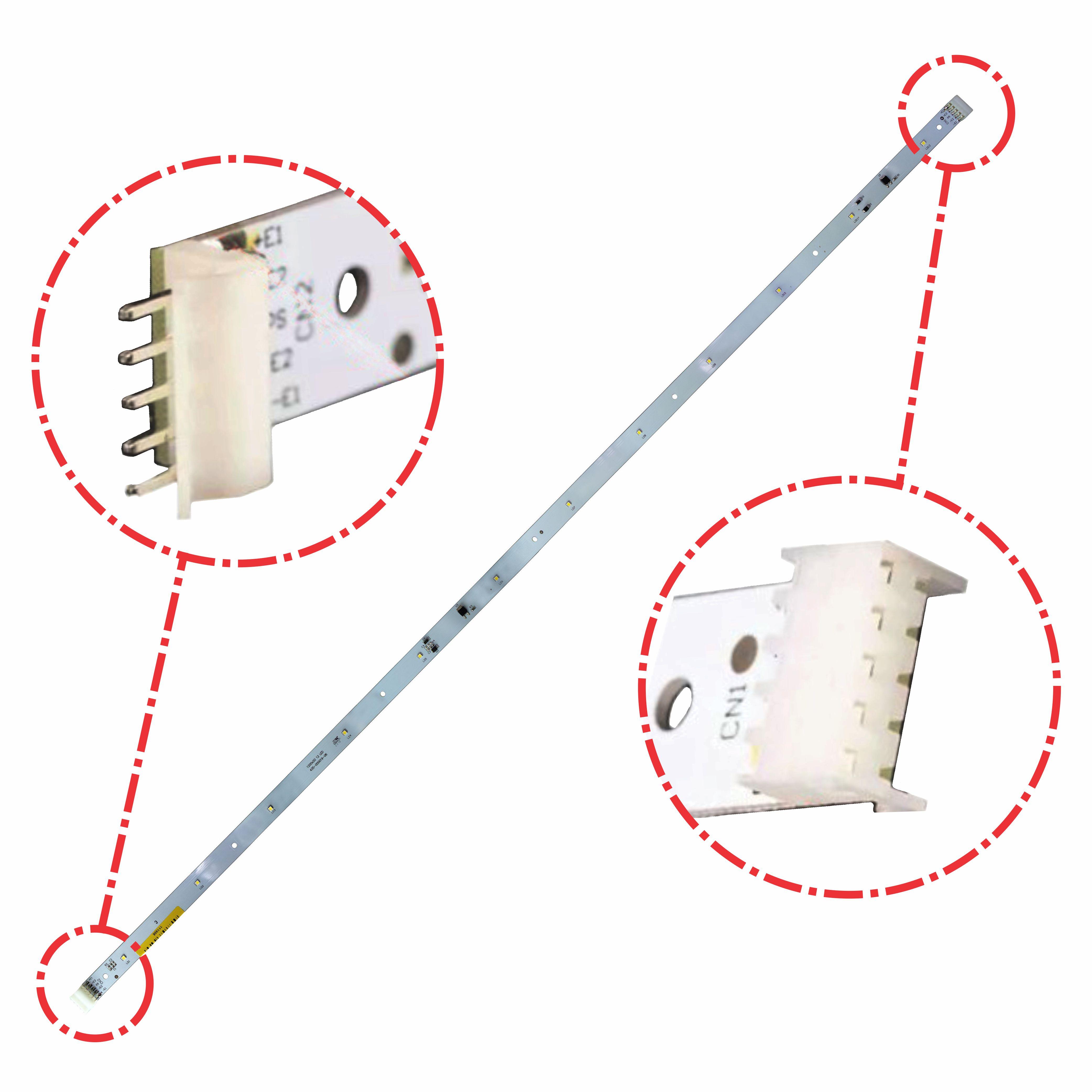 Régua com 12 LEDs 120cm 720lm 6500K 8,5W - DNI - 8837
