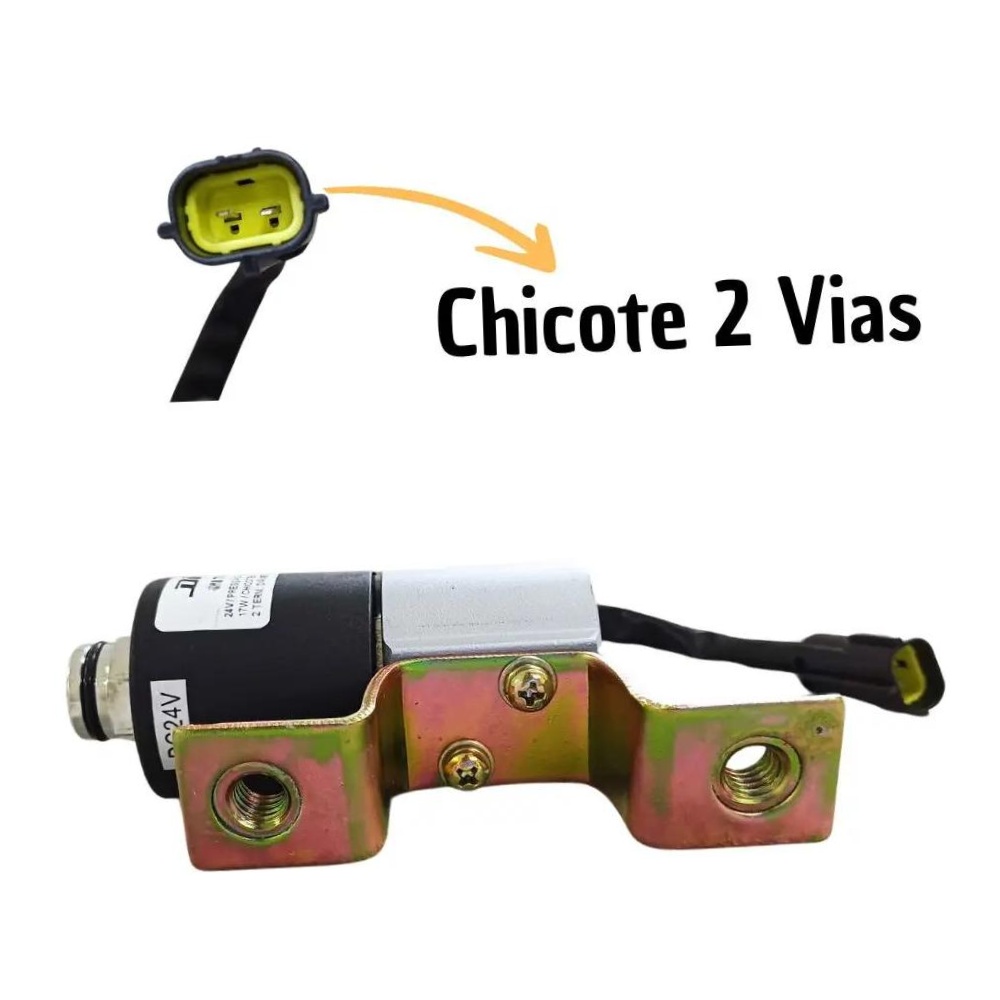 Válvula Solenoide 3 Vias 2 Posições 24V 17W 130PSI - DNI - 7050