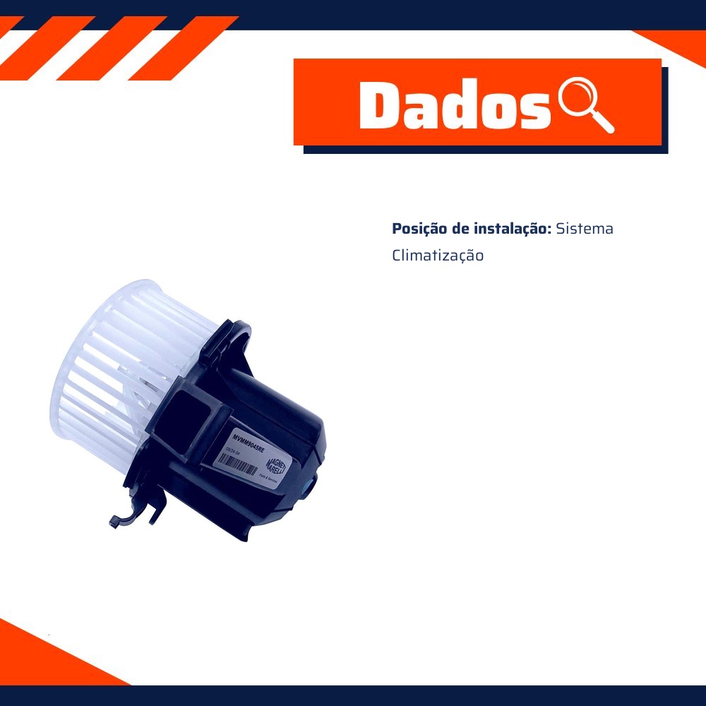 Motor do Ventilador Interno para Renault Logan e Sandero - Magneti Marelli - MVMM9045RE