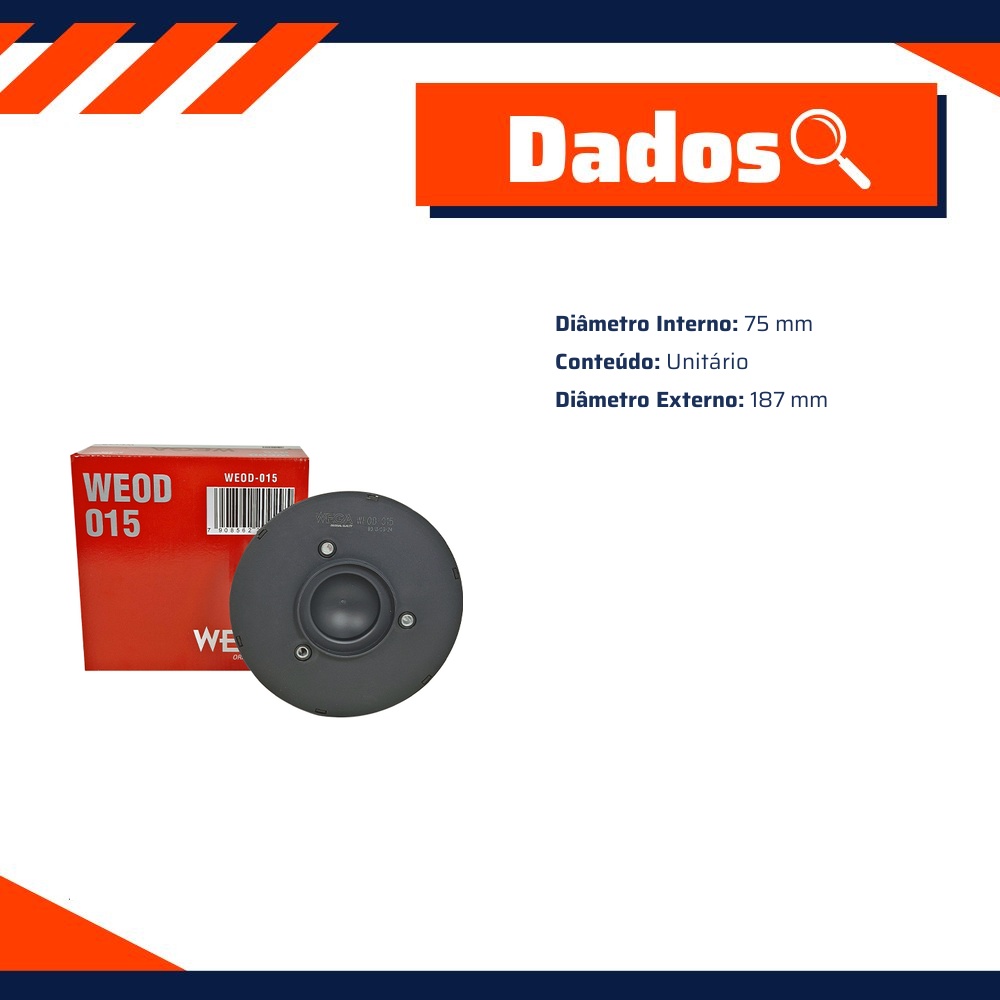 Filtro de Óleo Hidráulico - Wega - WEOD-015
