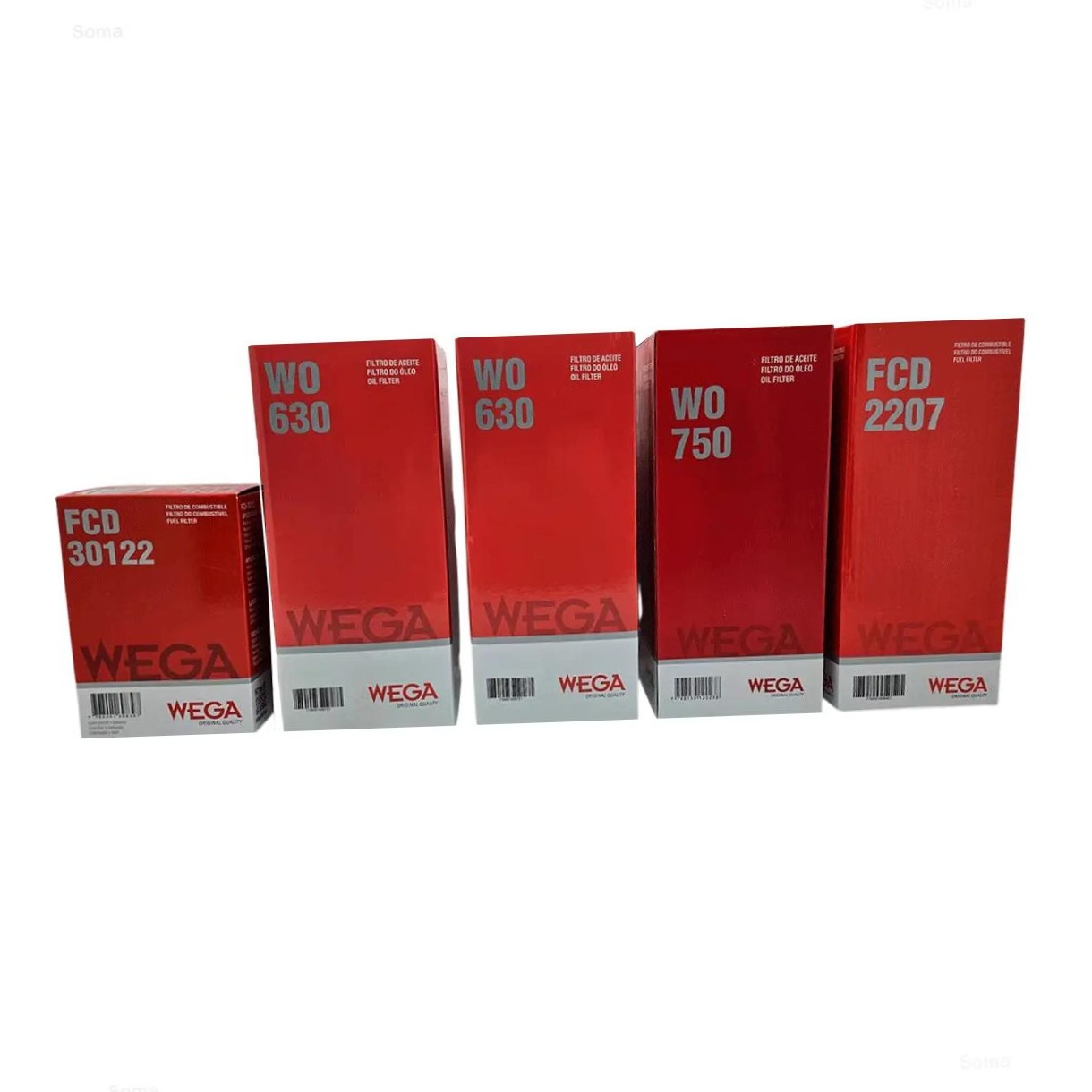 Kit Troca Filtro Óleo 1 Comb Volvo FH FH12 FM FM12 FMX D11C D13A D13C 11L 13L 07/16 - Wega - WKP-741