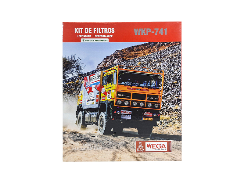 Kit Troca Filtro Óleo 1 Comb Volvo FH FH12 FM FM12 FMX D11C D13A D13C 11L 13L 07/16 - Wega - WKP-741