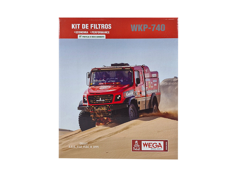 Kit Troca Completa Filtros Óleo 2 Combustível para Volvo FH12 FM12 NH12 D12D 03/06 - Wega - WKP-740