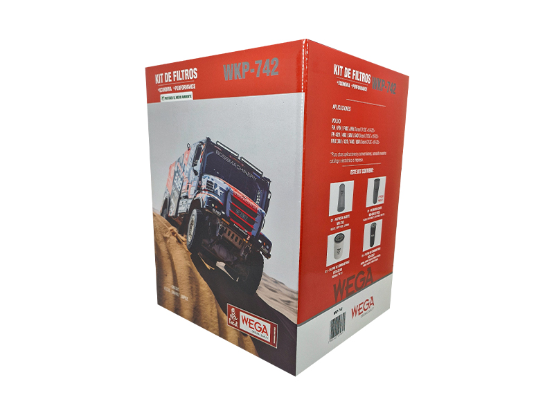 Kit Troca Completa Filtros Óleo 2 Combustível para Volvo FH FM FMX NH12 D13C 16/22 - Wega - WKP-742