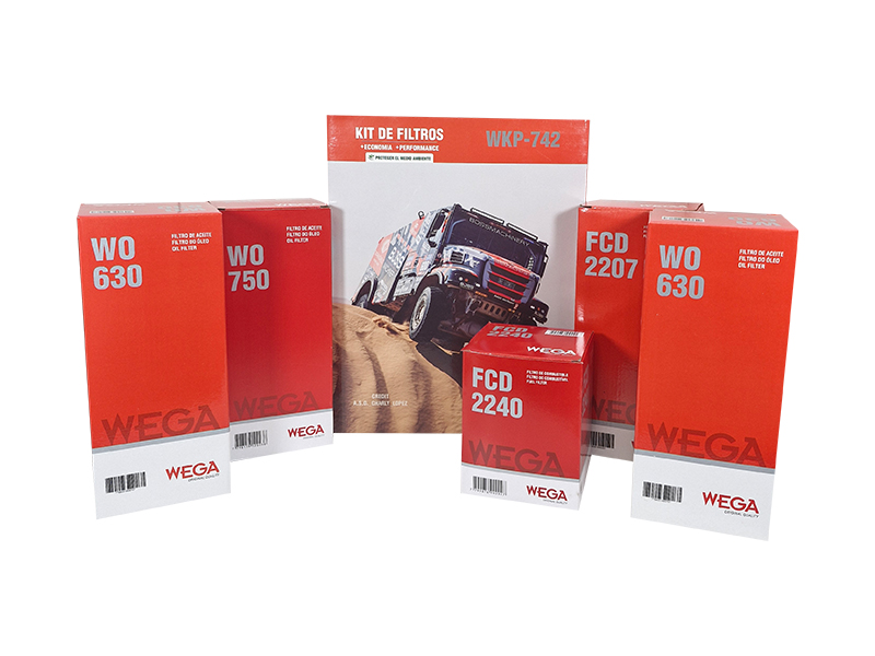 Kit Troca Completa Filtros Óleo 2 Combustível para Volvo FH FM FMX NH12 D13C 16/22 - Wega - WKP-742