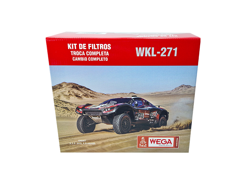 Kit Filtros de Ar Combustível Óleo e Cabine para Renault Kardian - Wega - WKL-271