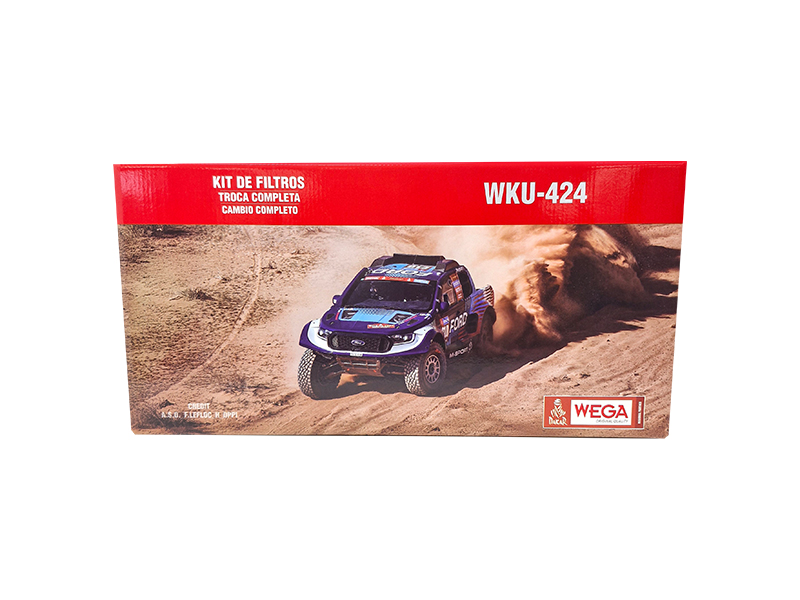 Kit Troca Completa Filtros Ar Combustível Óleo Cabine para Ranger 3.0 Diesel 2023 - Wega - WKU-424
