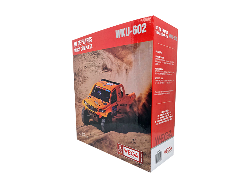 Kit Filtro Ar Óleo Comb Cab MB Sprinter 315 417 517 CDI 2.0 16V OM654 Diesel 22/24 - Wega - WKU-602