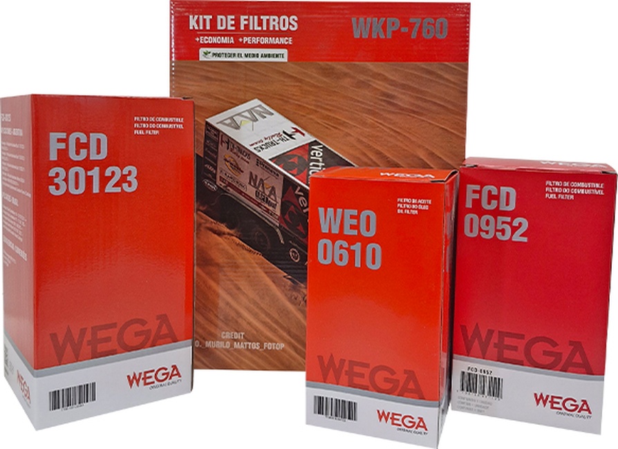 Kit Troca Filtros Óleo 2 Combustível Ref Constellation Worker Man D08 12/17 - Wega - WKP-760
