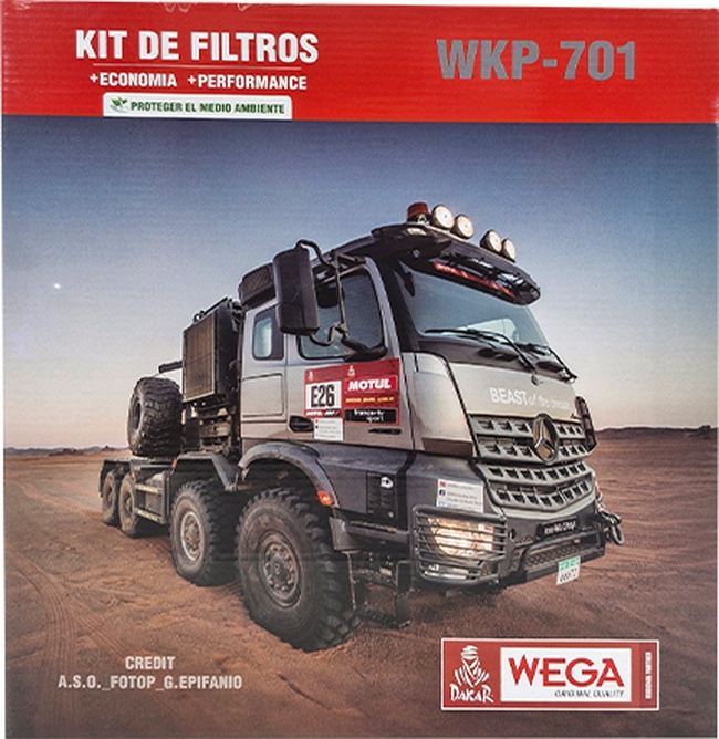 Kit Filtro Óleo 2 Comb Ref Scania G340 380 420 P230 270 310 340 R164 420 02/11 - Wega - WKP-701