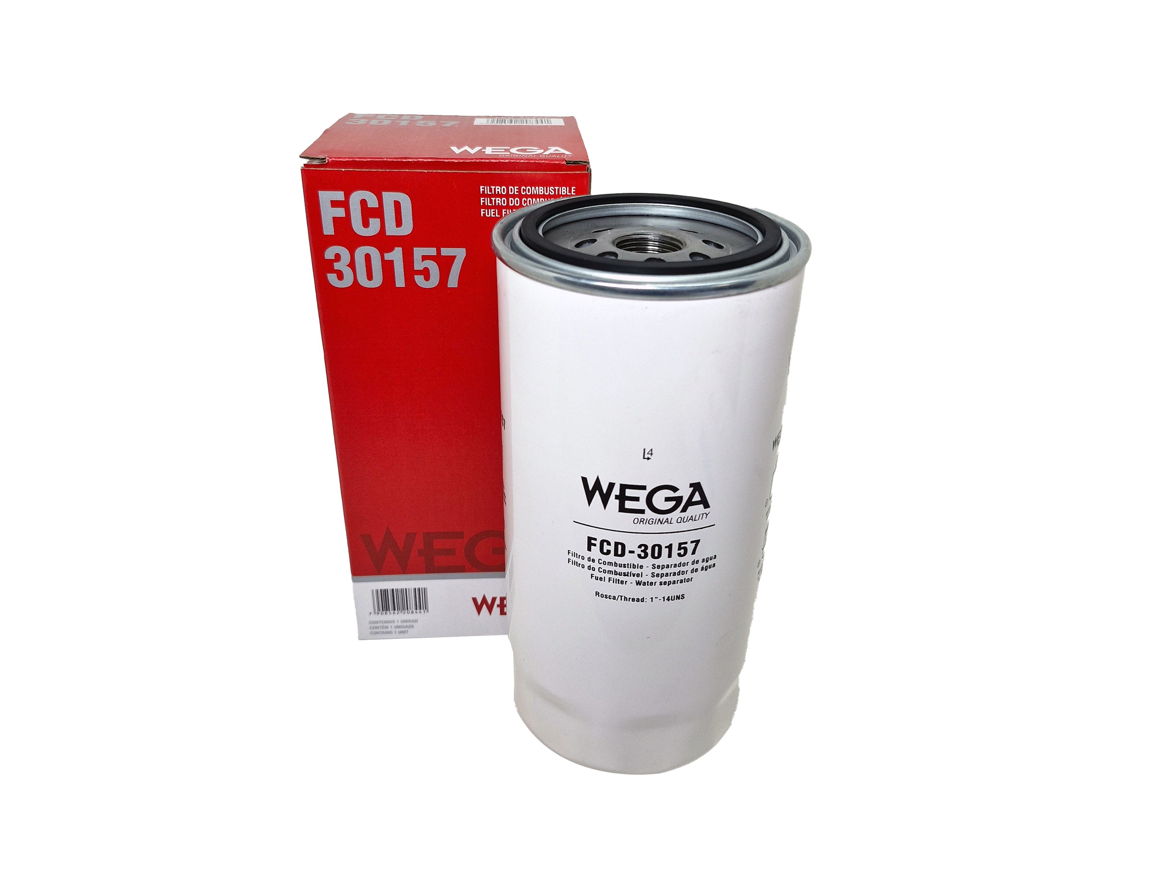 Filtro de Combustível Separador de Água sem Copo - Wega - FCD-30157