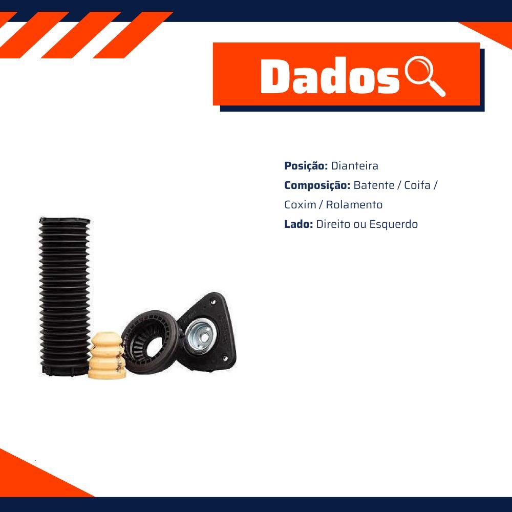 Kit de Reparo do Amortecedor Dianteiro para Ford Focus e Focus Sedan - Cobra Automotiva - FO231C C