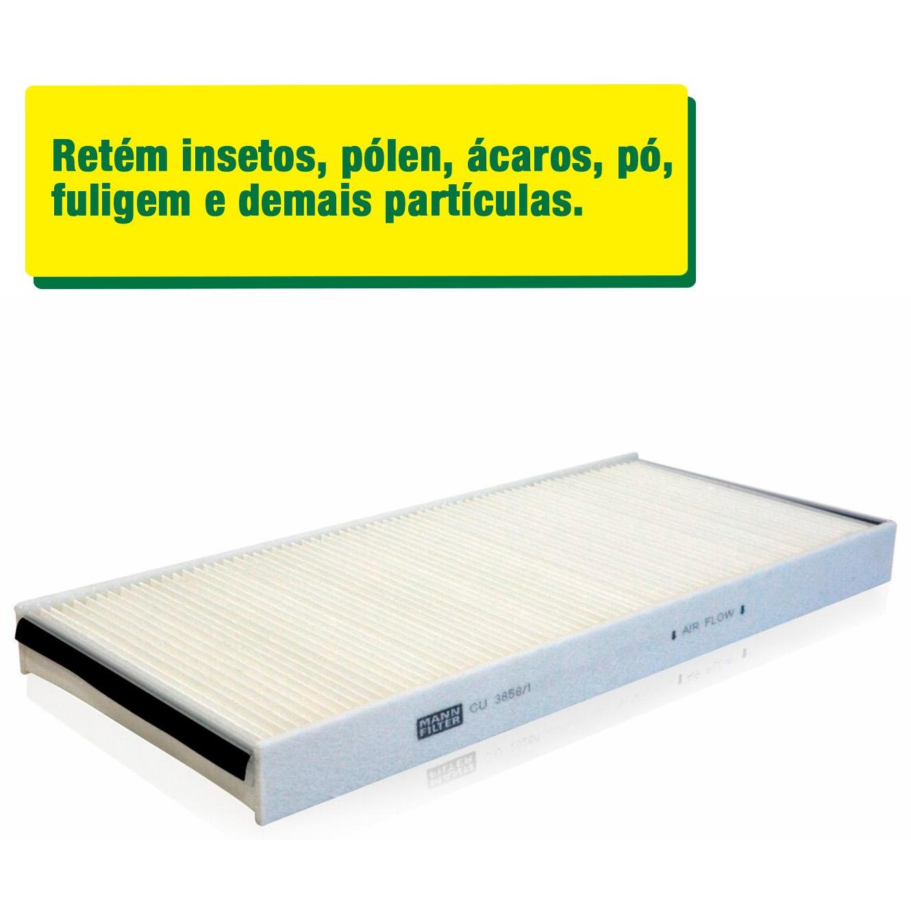 FIltro de Ar Condicionado Cabine - Mann-Filter - CU3858/1