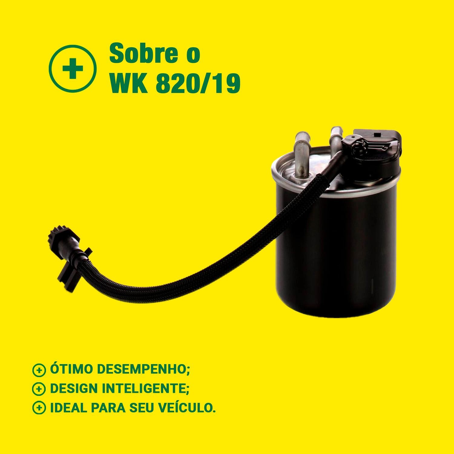Filtro Blindado de Combustível para Mercedes-Benz Sprinter 314 - Mann-Filter - WK820/19