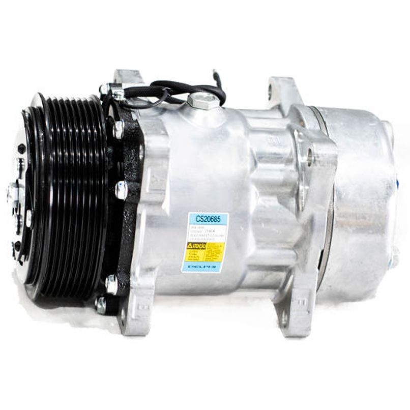 Compressor Ar Condicionado para Adaptação 12V Polia 119mm 8PK Horário - Delphi - CS20685