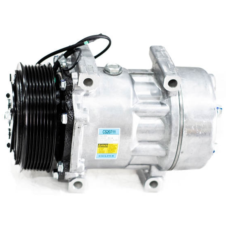 Compressor Ar Condicionado para Adaptação 24V Polia 119mm 8PK Horário - Delphi - CS20711