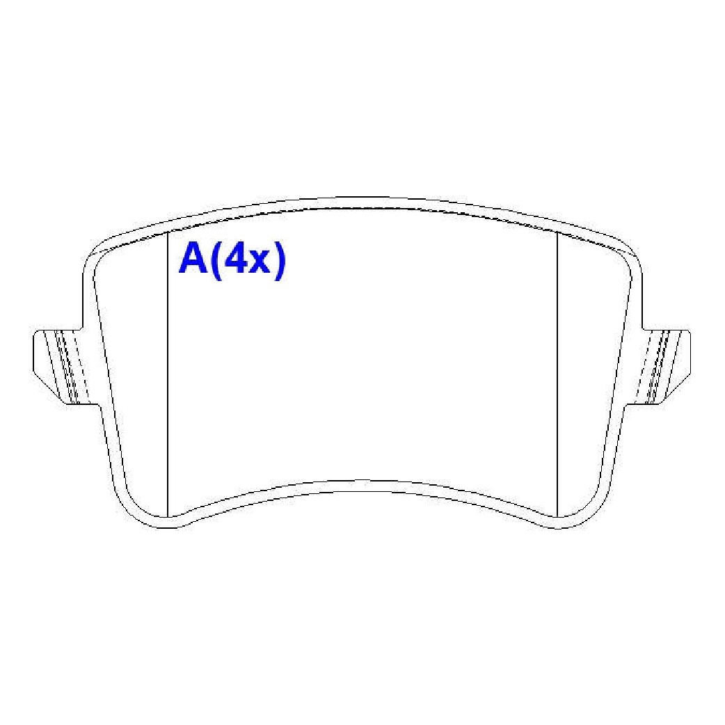 Jogo de Pastilhas de Freio Traseira para Audi A5 e Q5 - Syl - 3045
