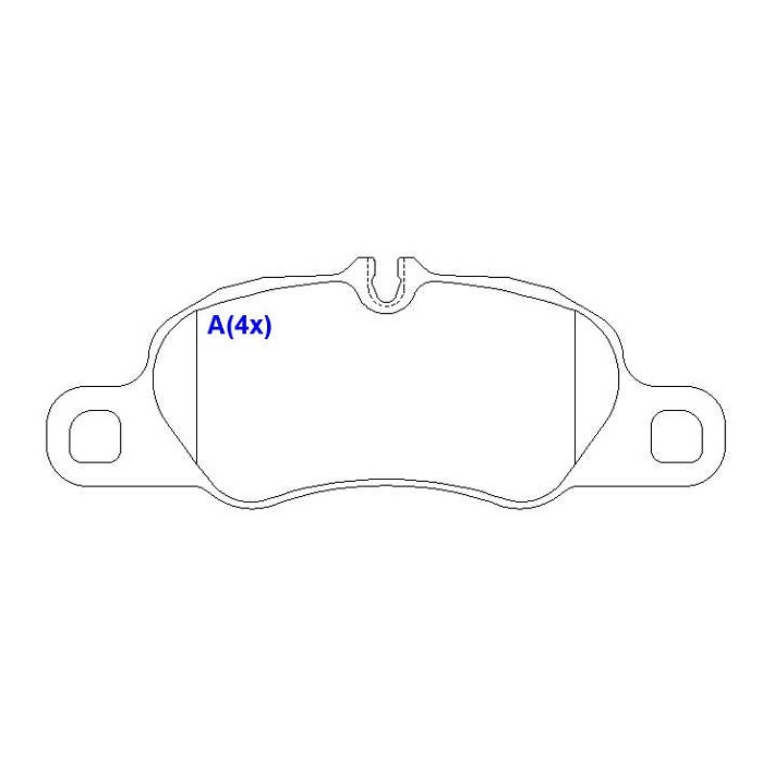 Jogo de Pastilhas de Freio Dianteira para Porsche 718 BOXSTER e Cayman - Syl - 3044