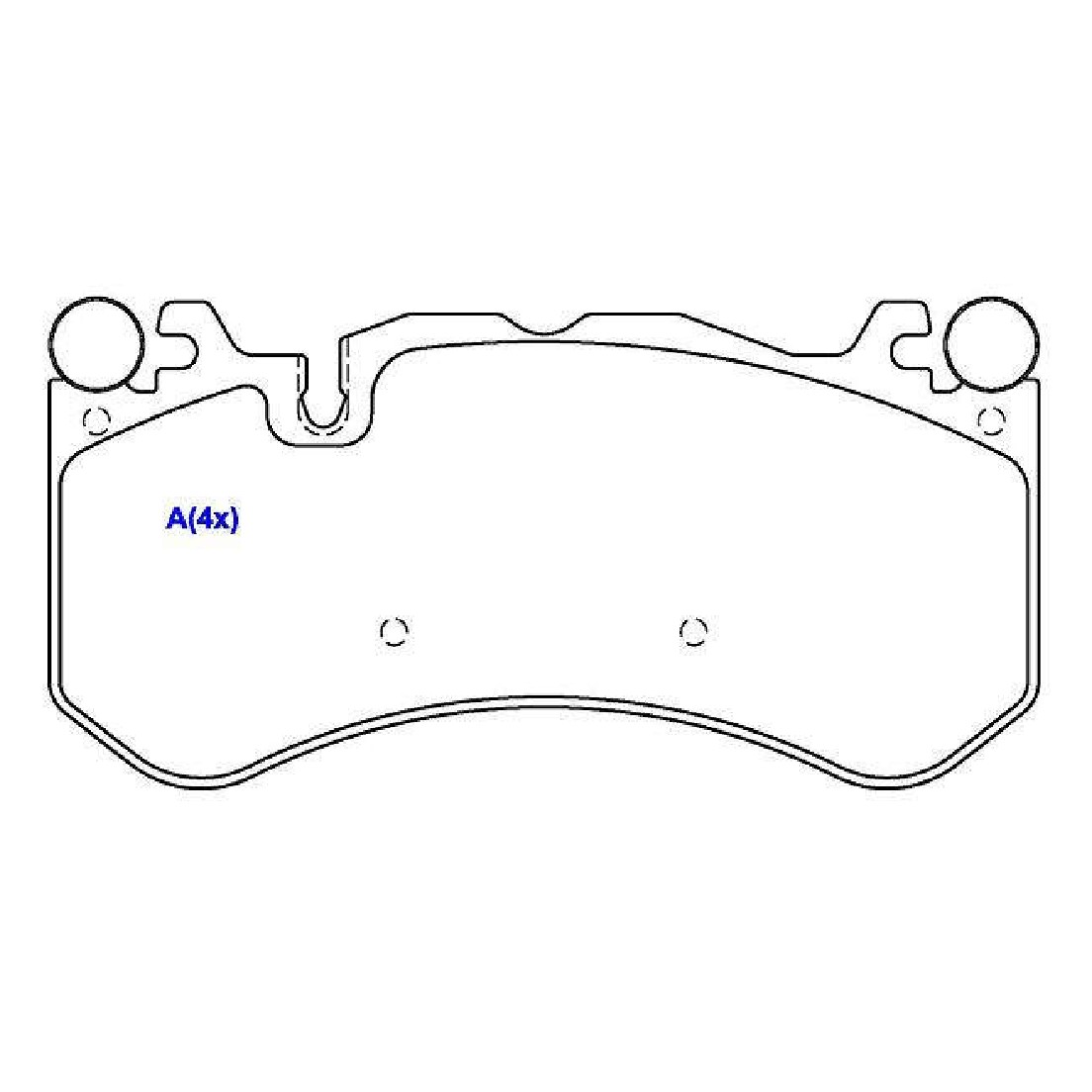 Jogo de Pastilhas de Freio Dianteira para Mercedes-Benz CL 600 - Syl - 3298