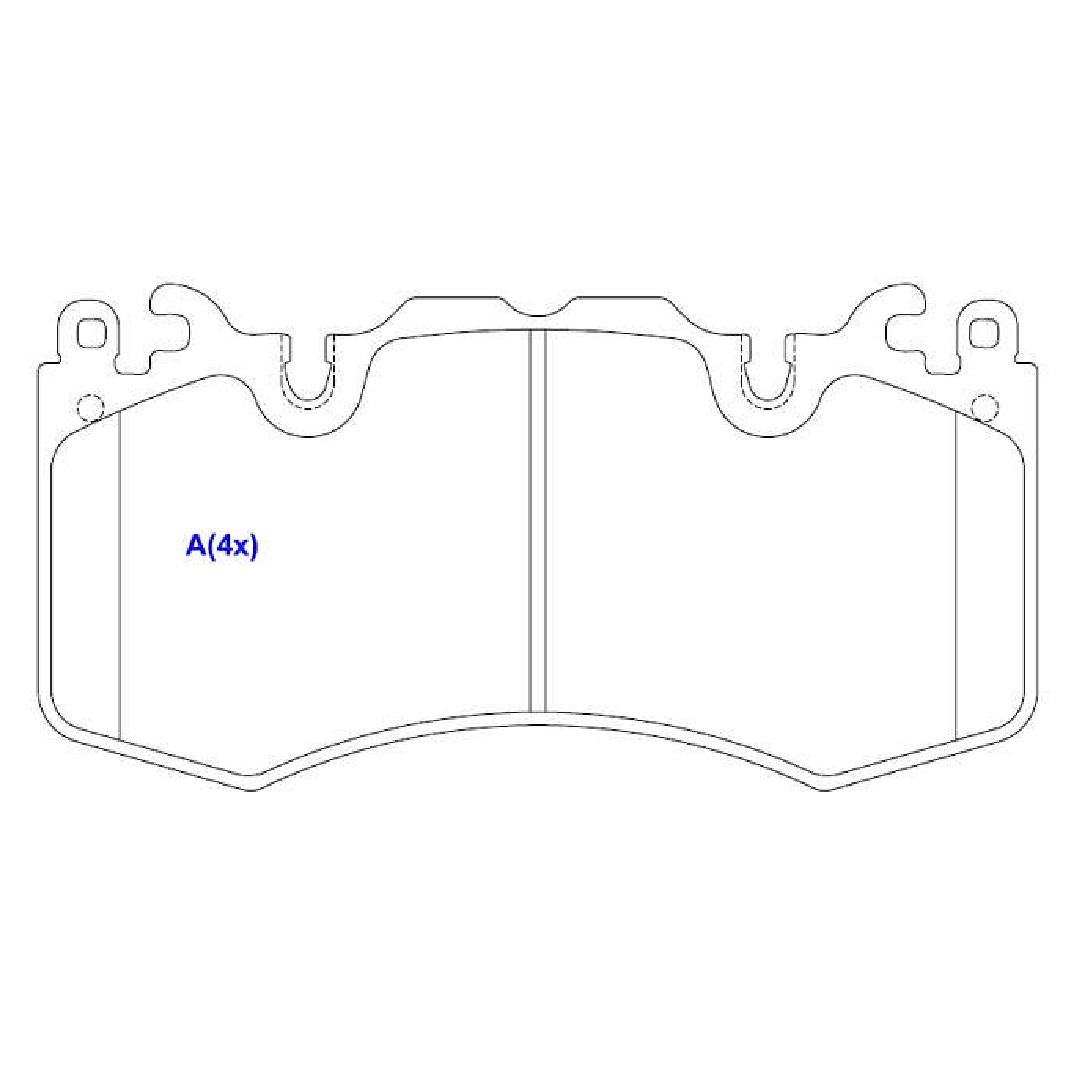 Jogo de Pastilhas de Freio Dianteira para Land Rover Range Rover Sport e Range Rover Vogue - Syl - 4283