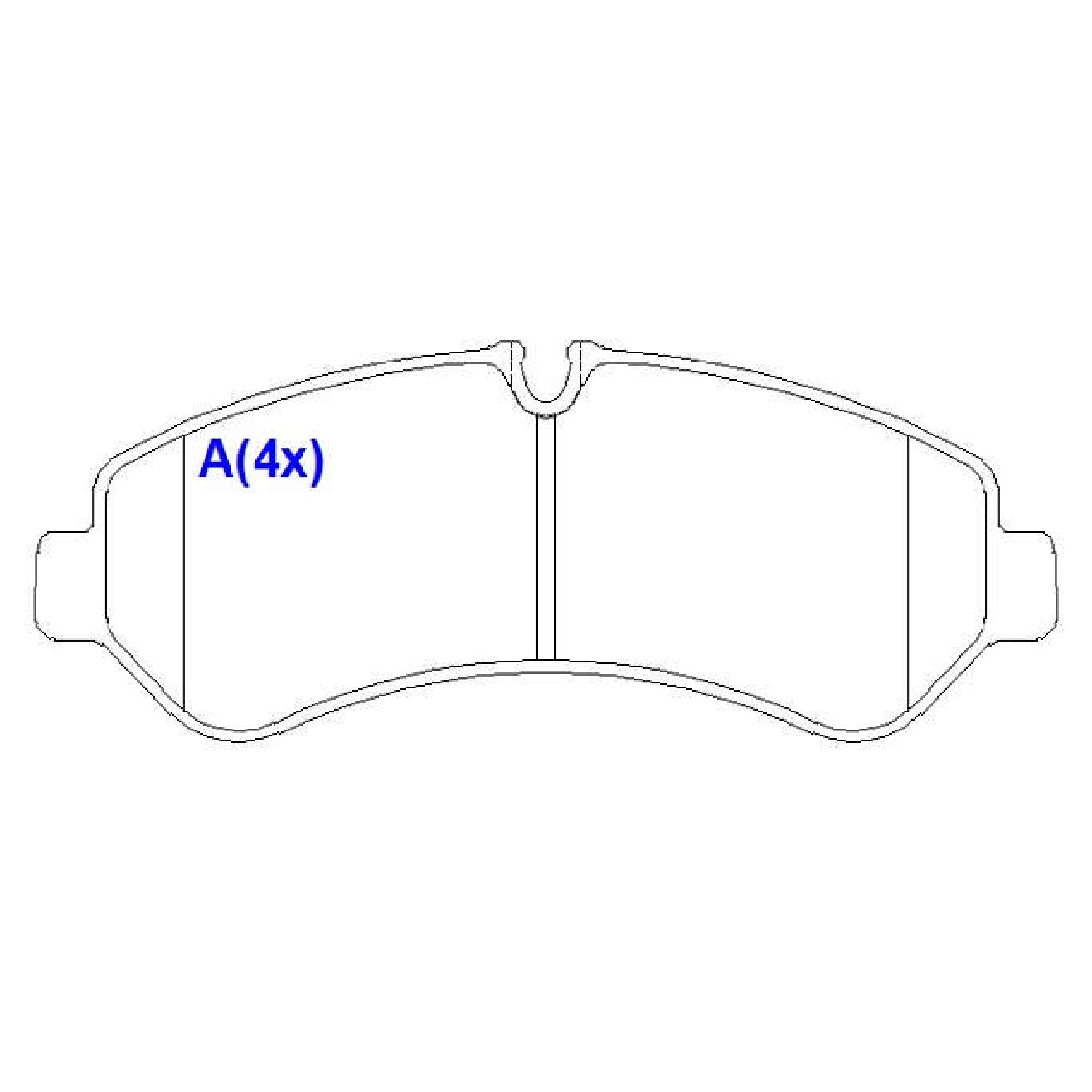 Jogo de Pastilhas de Freio Traseira para Mercedes-Benz Sprinter 516 - Syl - 4294
