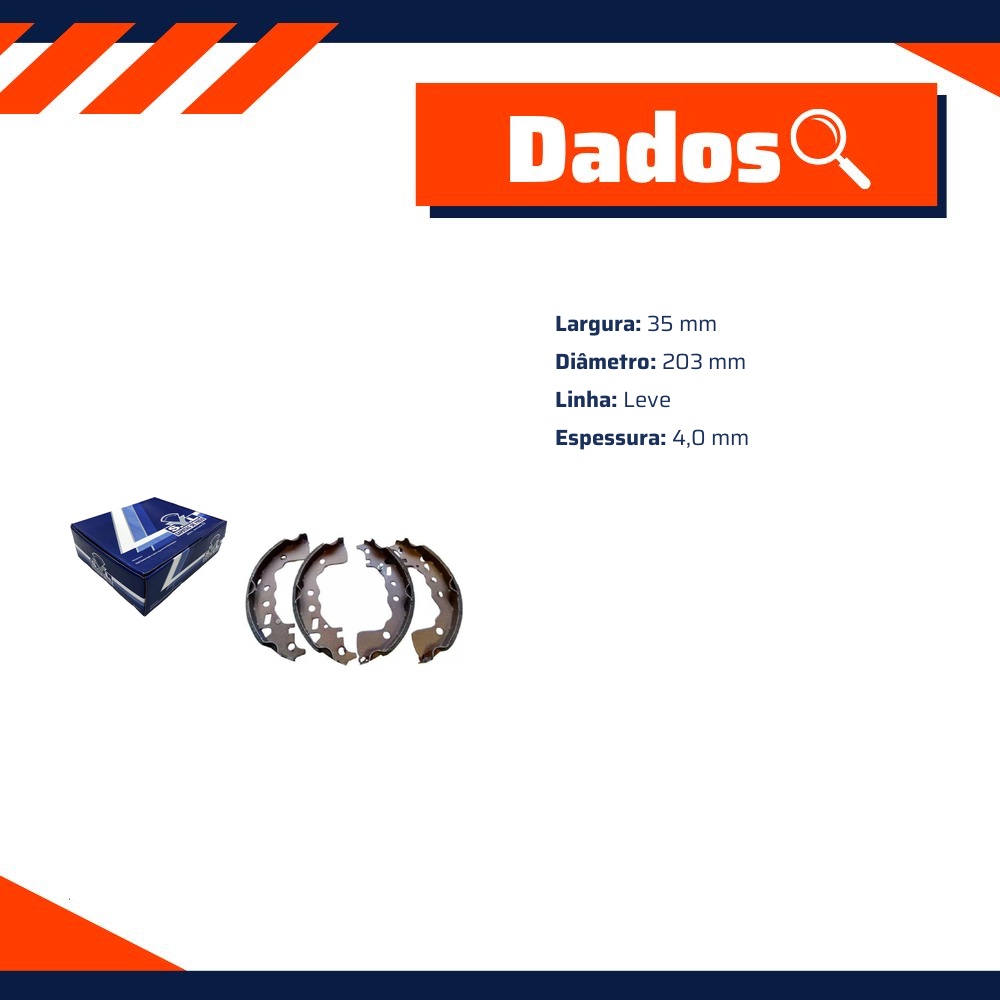 Sapata de Freio para Nissan Kicks - Syl - 206805